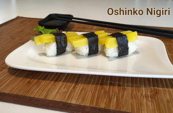 Oshinko Nigiri (sárga retek) (4 db)