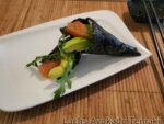 Lachs Avokado Temaki (avokádó, lazac, rukkola) (2 db)